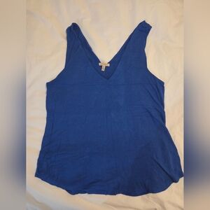 Bordeaux Royal Blue V-Neck Tank Top